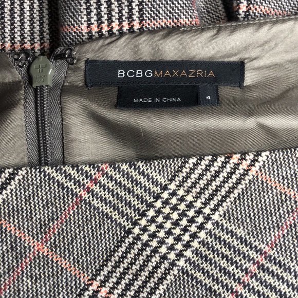 BCBG Glen Plaid Pencil Skirt - Picture 4 of 5